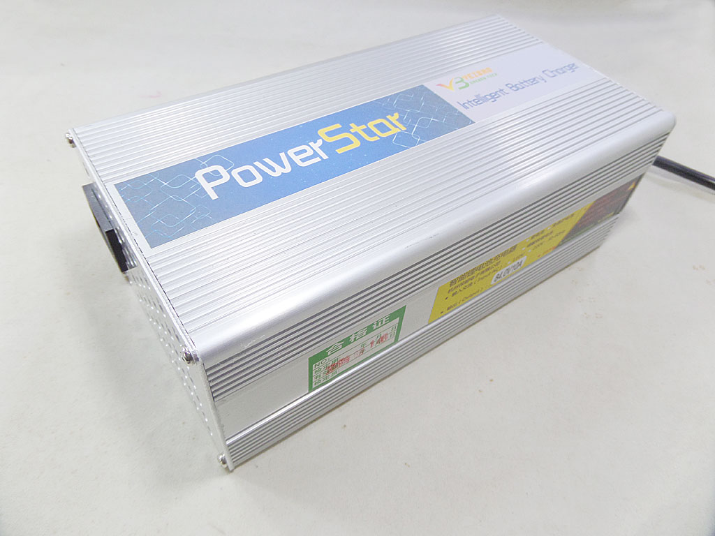 PowerStar 24V 36V 48V 60V 72V 96V 10A 15A磷酸铁锂大电流快速充电器V1